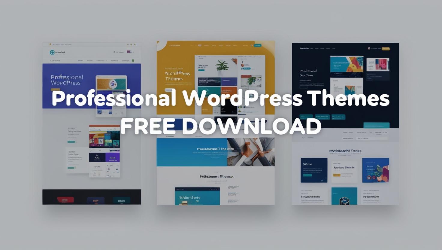 Professional WordPress themes free download,