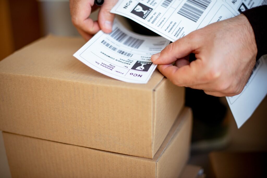 shipping labels